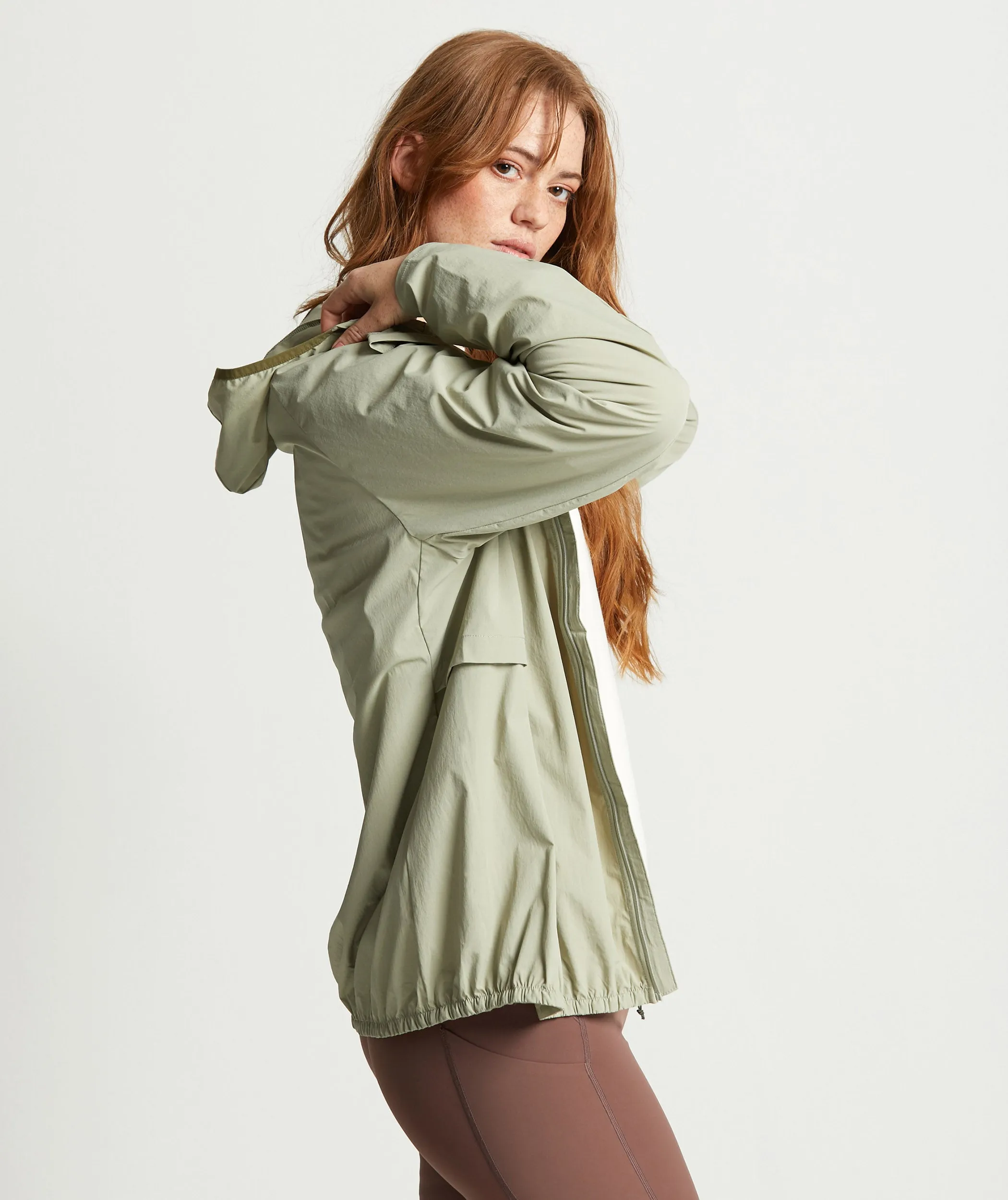 Ladies Outdoor Windbreaker - Matcha Green