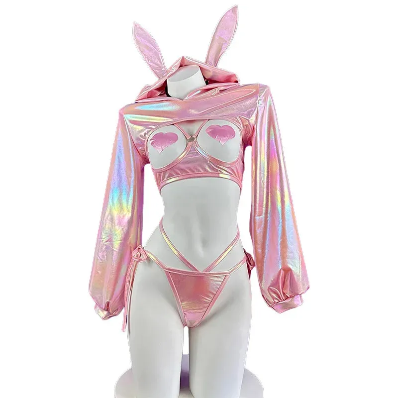 Laser Rave Bunny Cosplay Lingerie Set