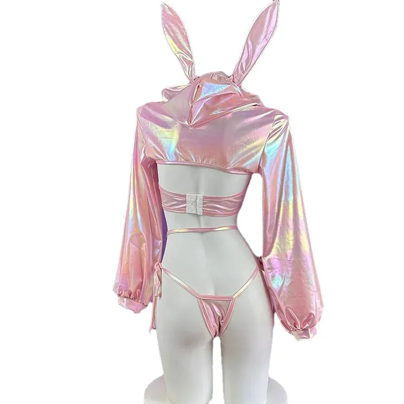 Laser Rave Bunny Cosplay Lingerie Set