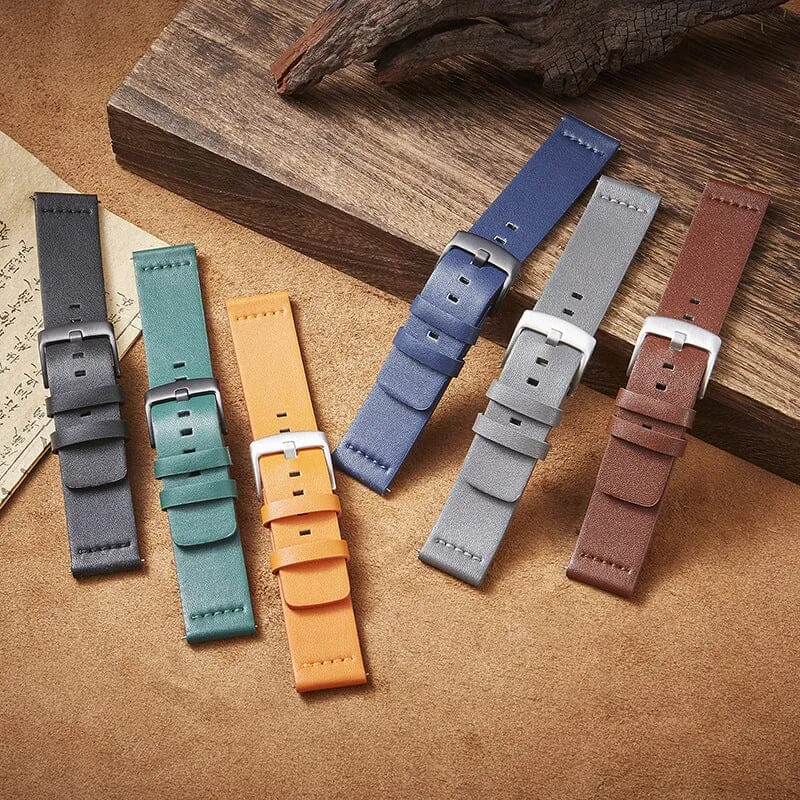 Leather Straps Compatible with the Fossil Traditional 22mm Range