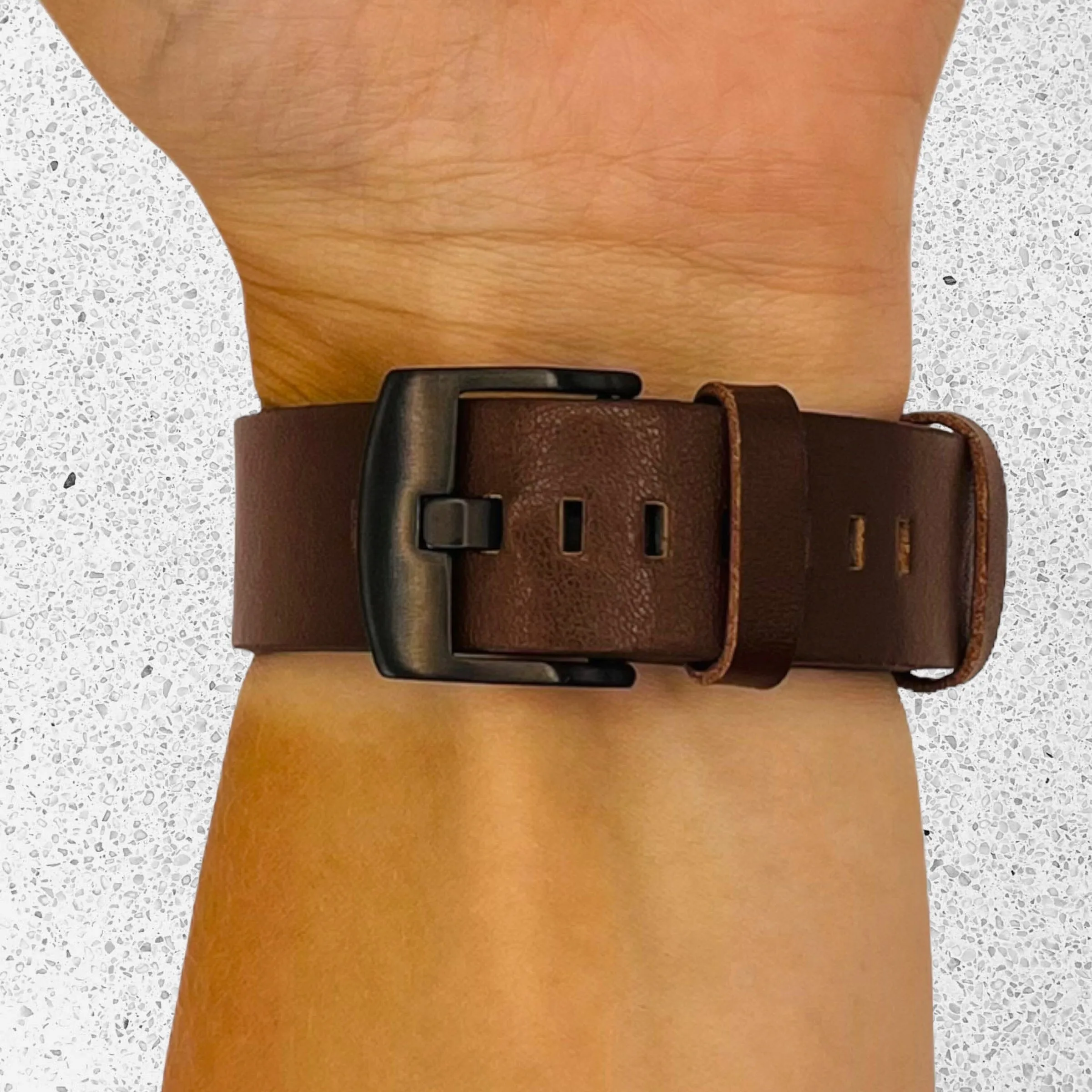 Leather Straps Compatible with the Fossil Traditional 22mm Range