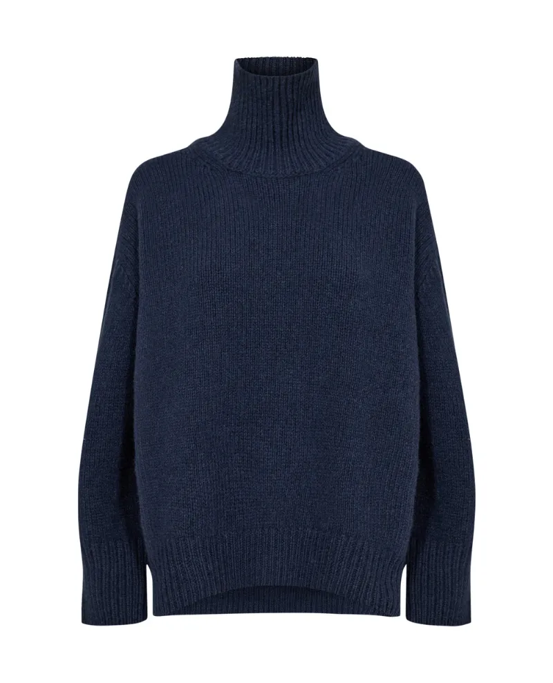 Levete Roon Perle Dark Navy Rollneck Knit