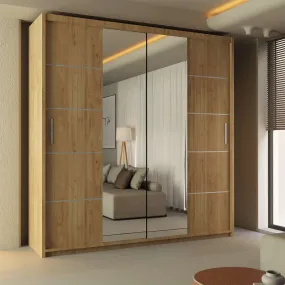 Lisbon Sliding Door Wardrobe - Luxurious and Spacious with Full-Length Mirror