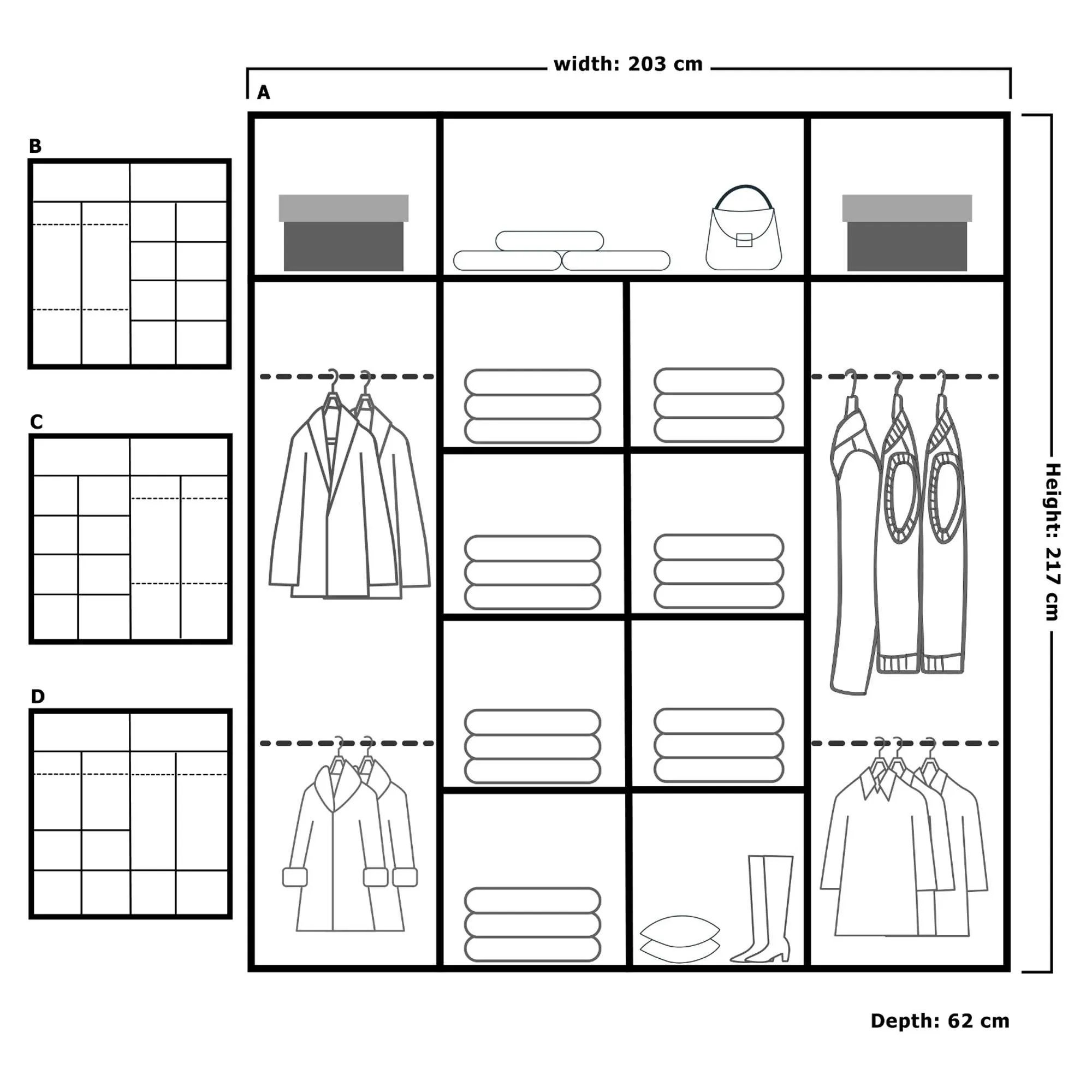 Lisbon Sliding Door Wardrobe - Luxurious and Spacious with Full-Length Mirror