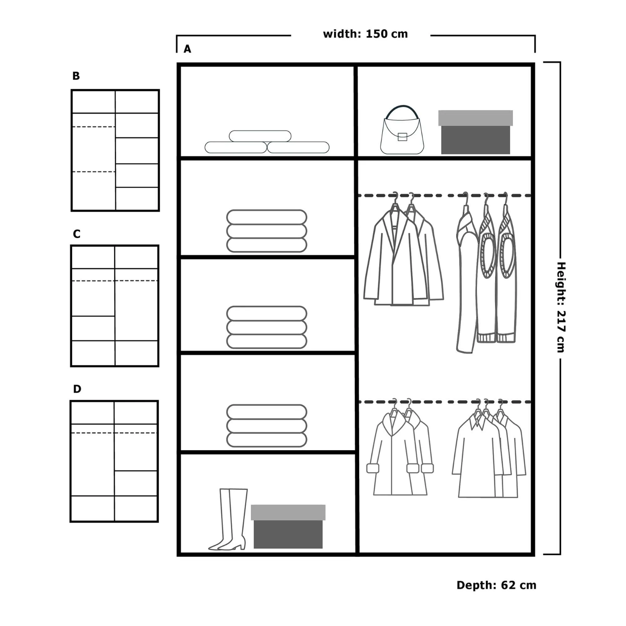 Lisbon Sliding Door Wardrobe - Luxurious and Spacious with Full-Length Mirror