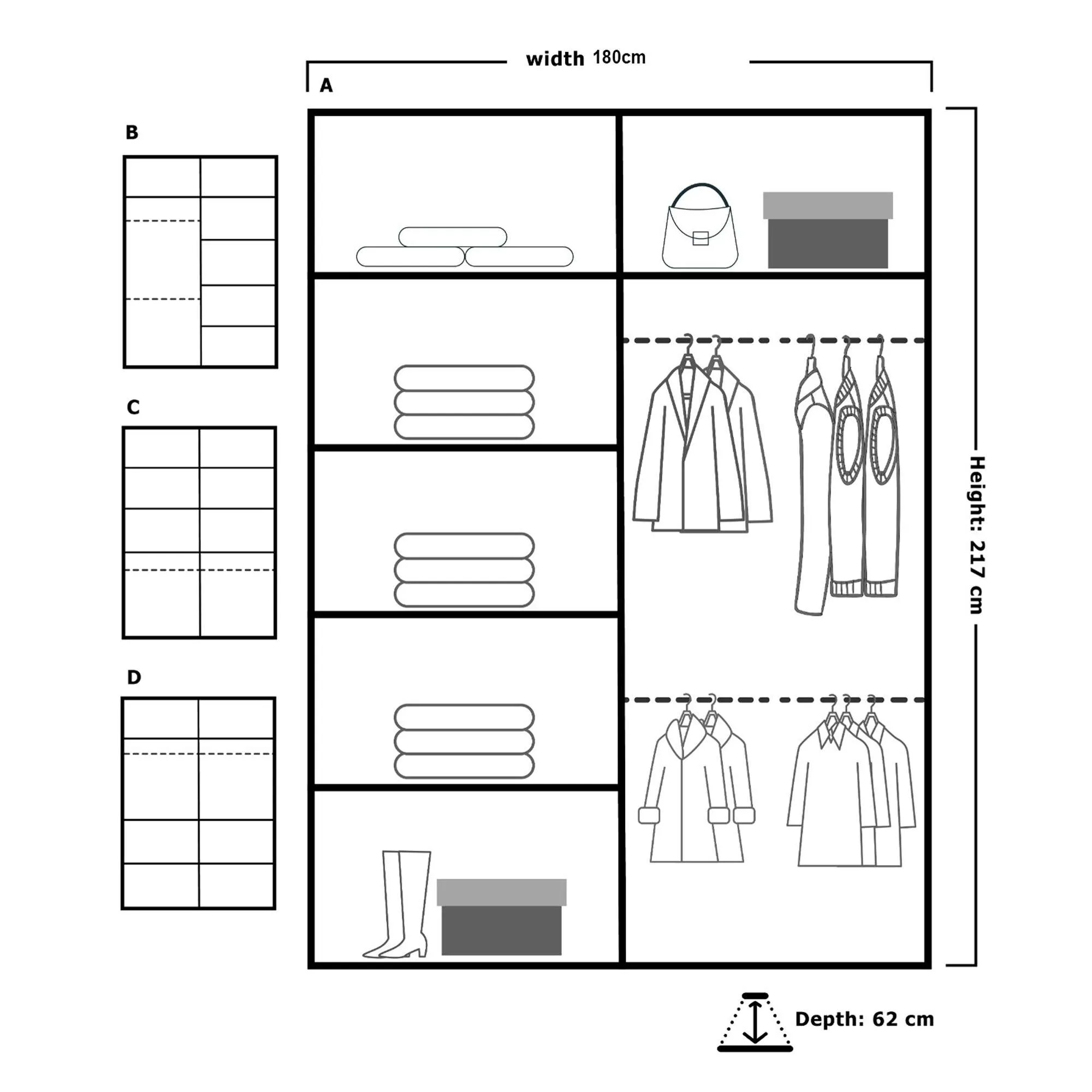 Lisbon Sliding Door Wardrobe - Luxurious and Spacious with Full-Length Mirror