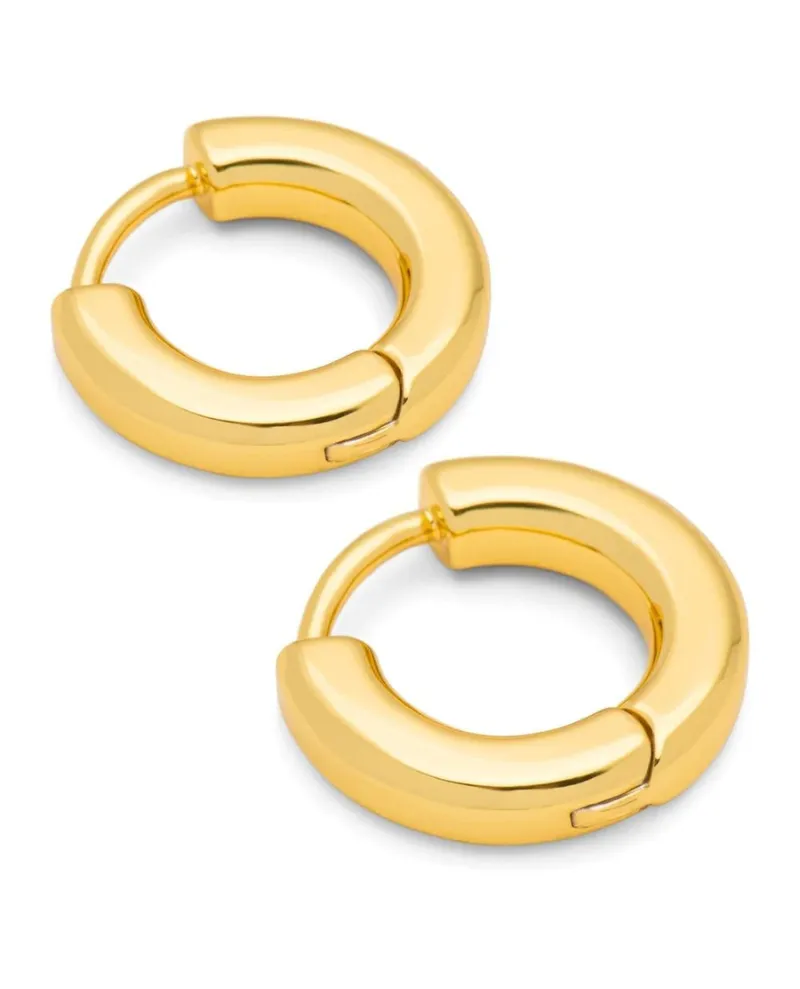 Lulu Copenhagen Gold Buckle Hoops Large