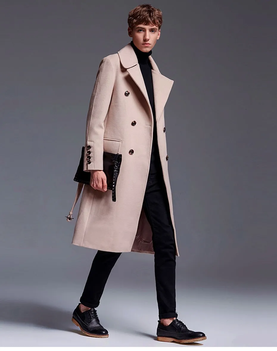 Marven  Knee Long Wool Overcoat