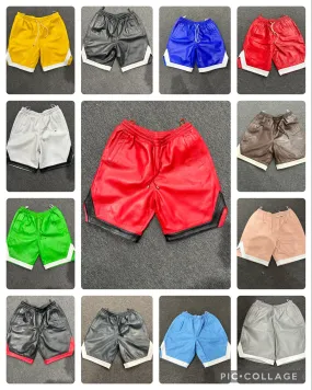 Men's Leather Shorts