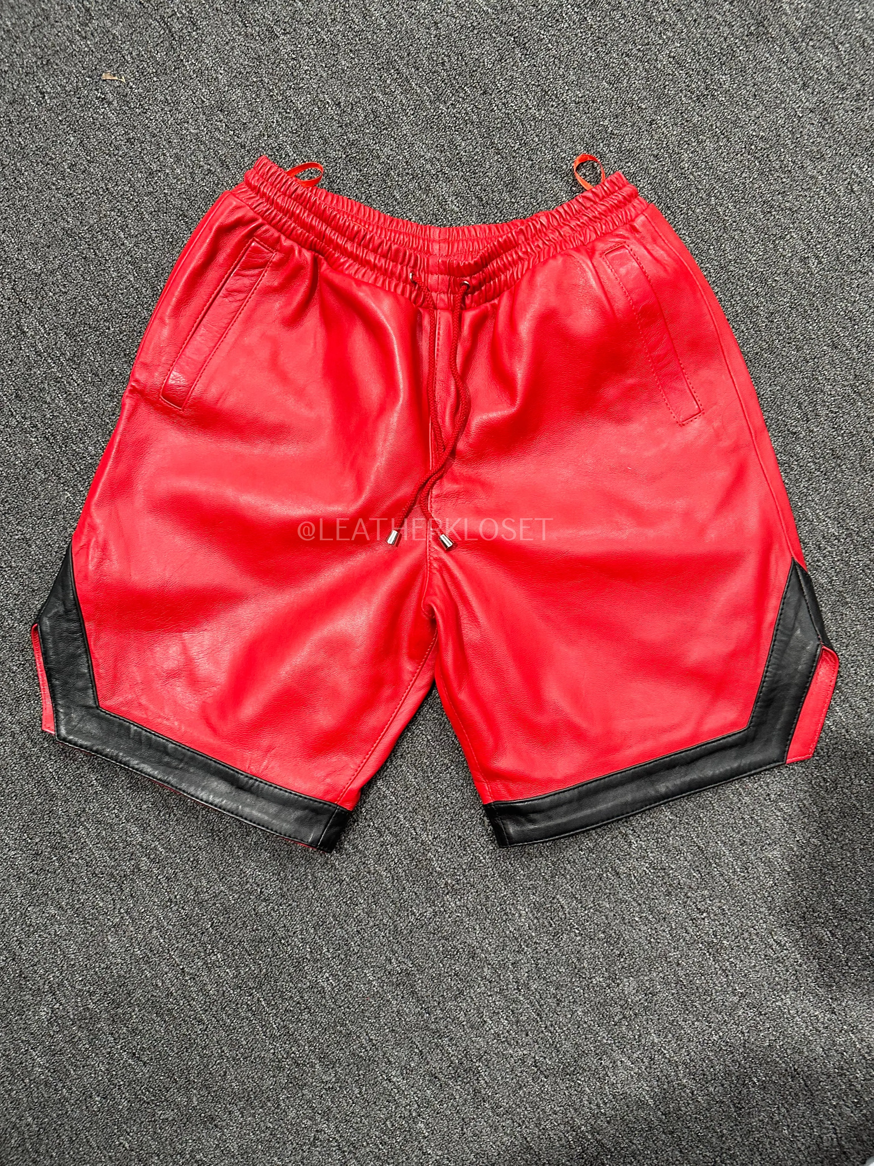 Men's Leather Shorts