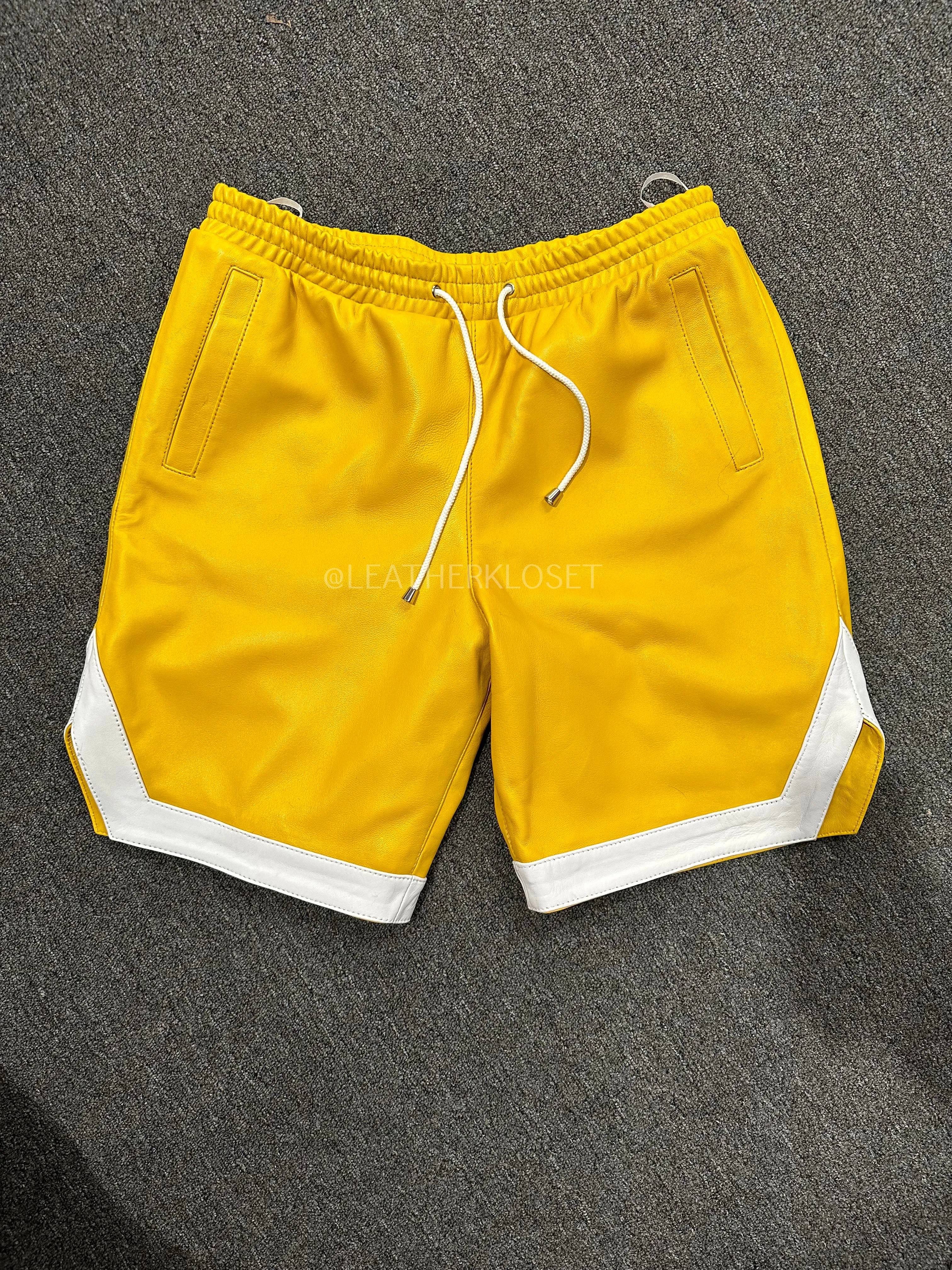 Men's Leather Shorts