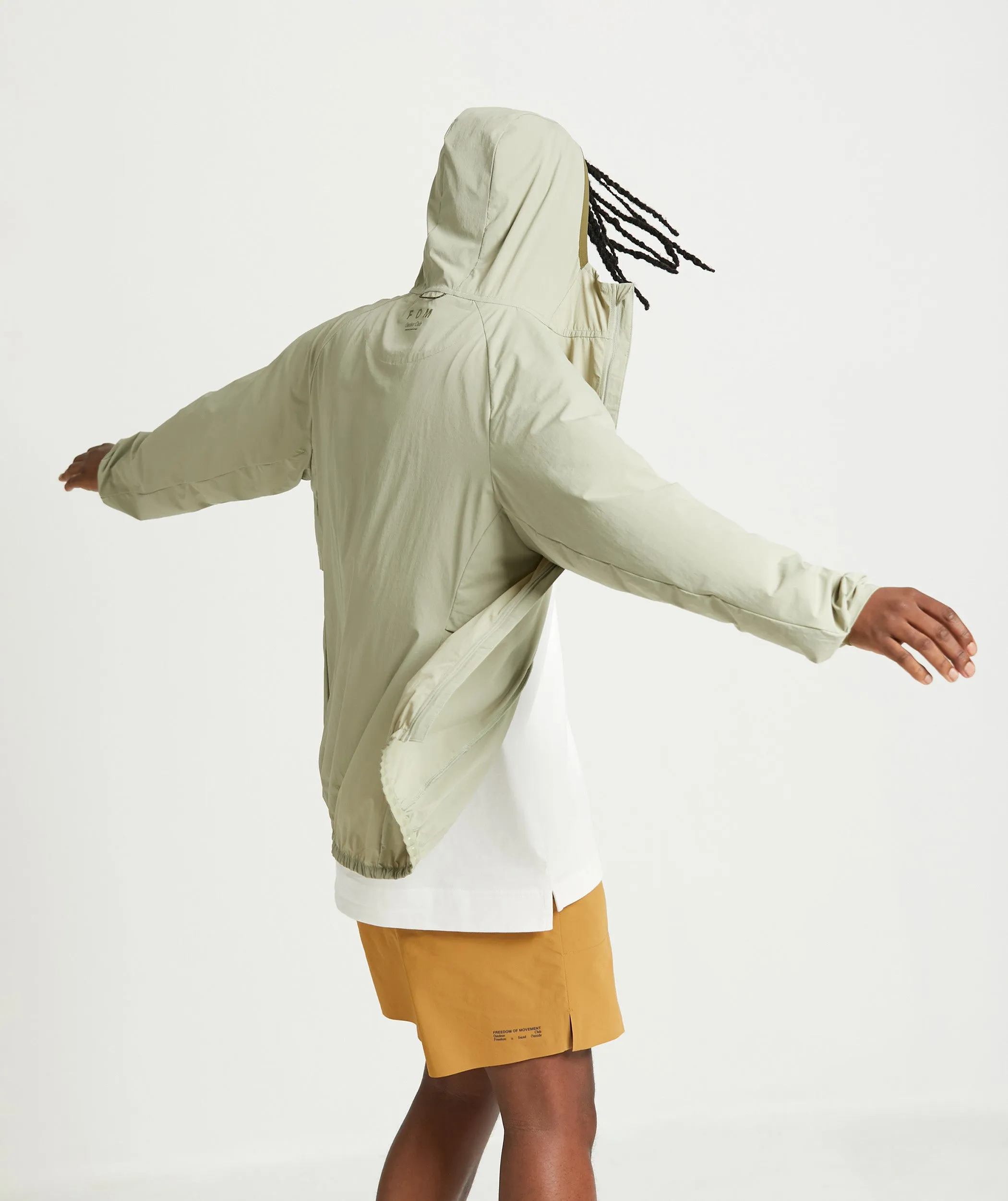 Mens Outdoor Windbreaker - Matcha Green