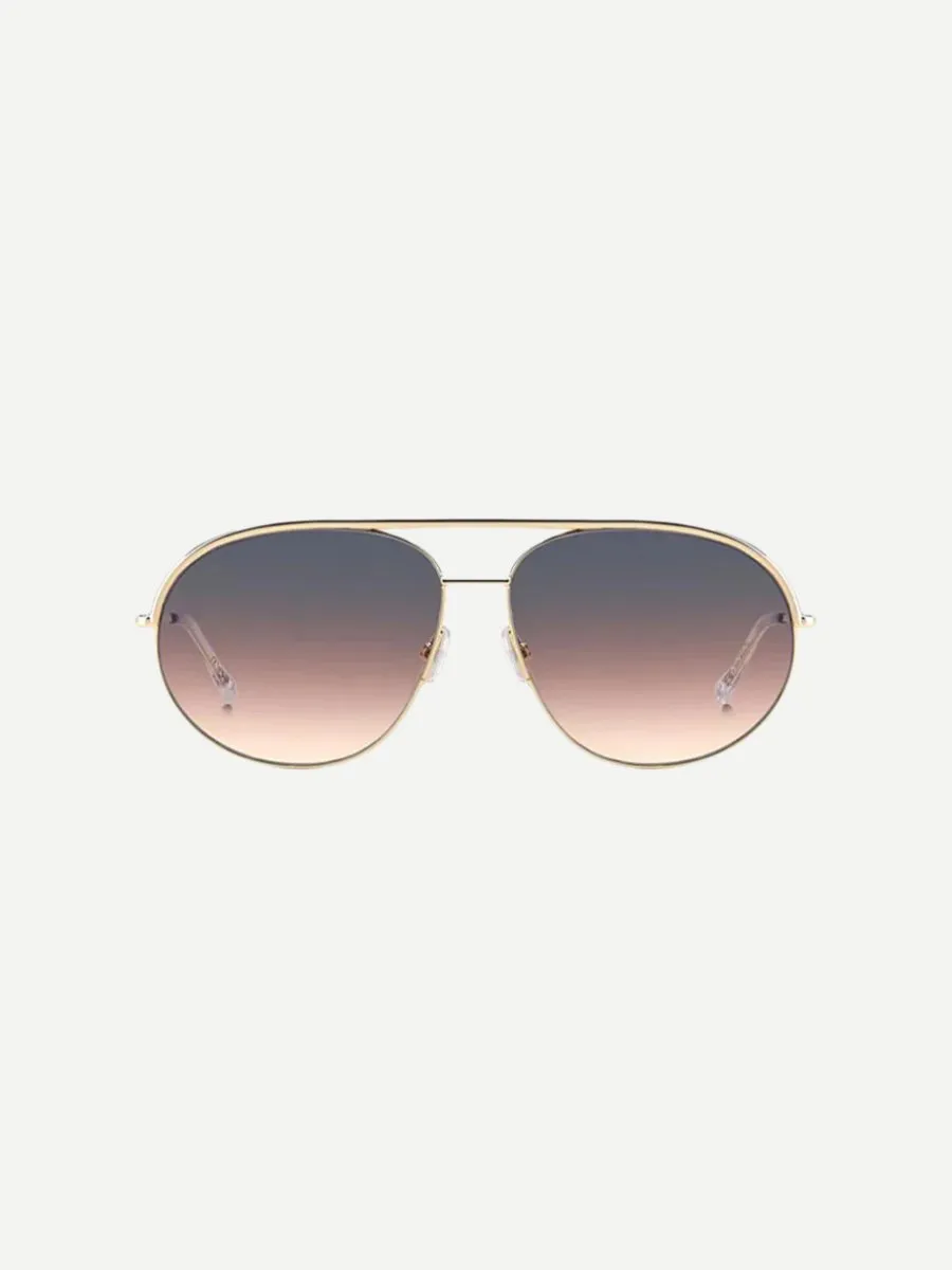 Metallic Aviators in Rose Gold