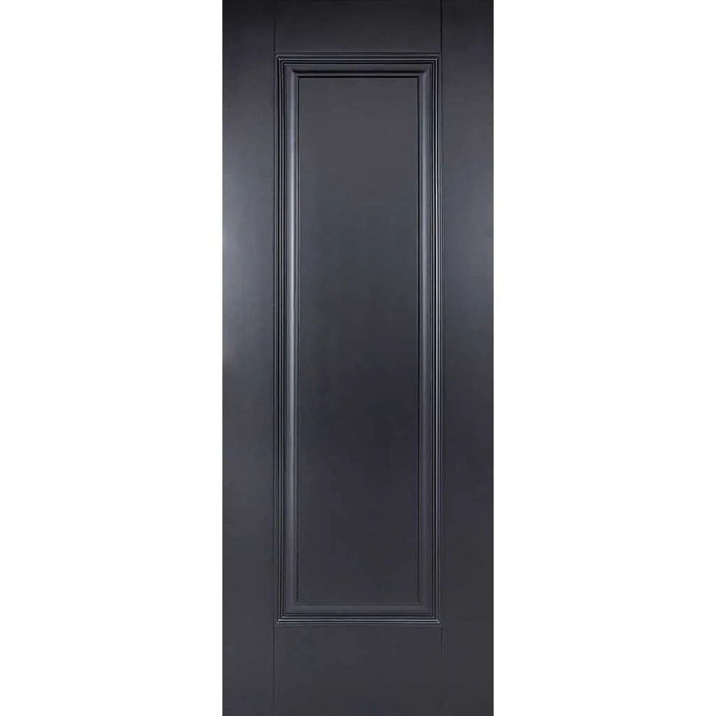 Minimalist Wardrobe Door & Frame Kit - Four Eindhoven 1 Panel Black Primed Doors - Unfinished