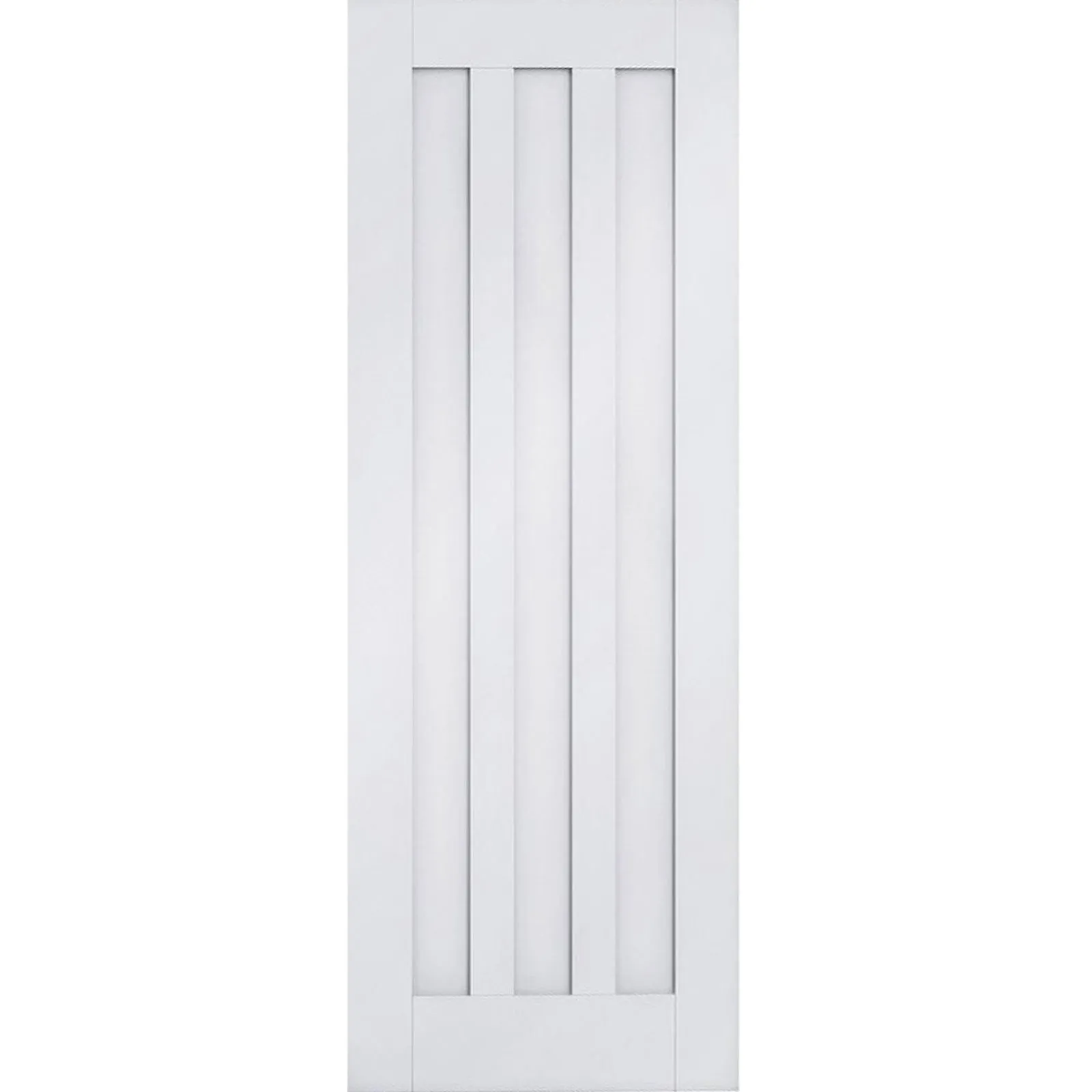 Minimalist Wardrobe Door & Frame Kit - Four Idaho 3 Panel Doors - White Primed