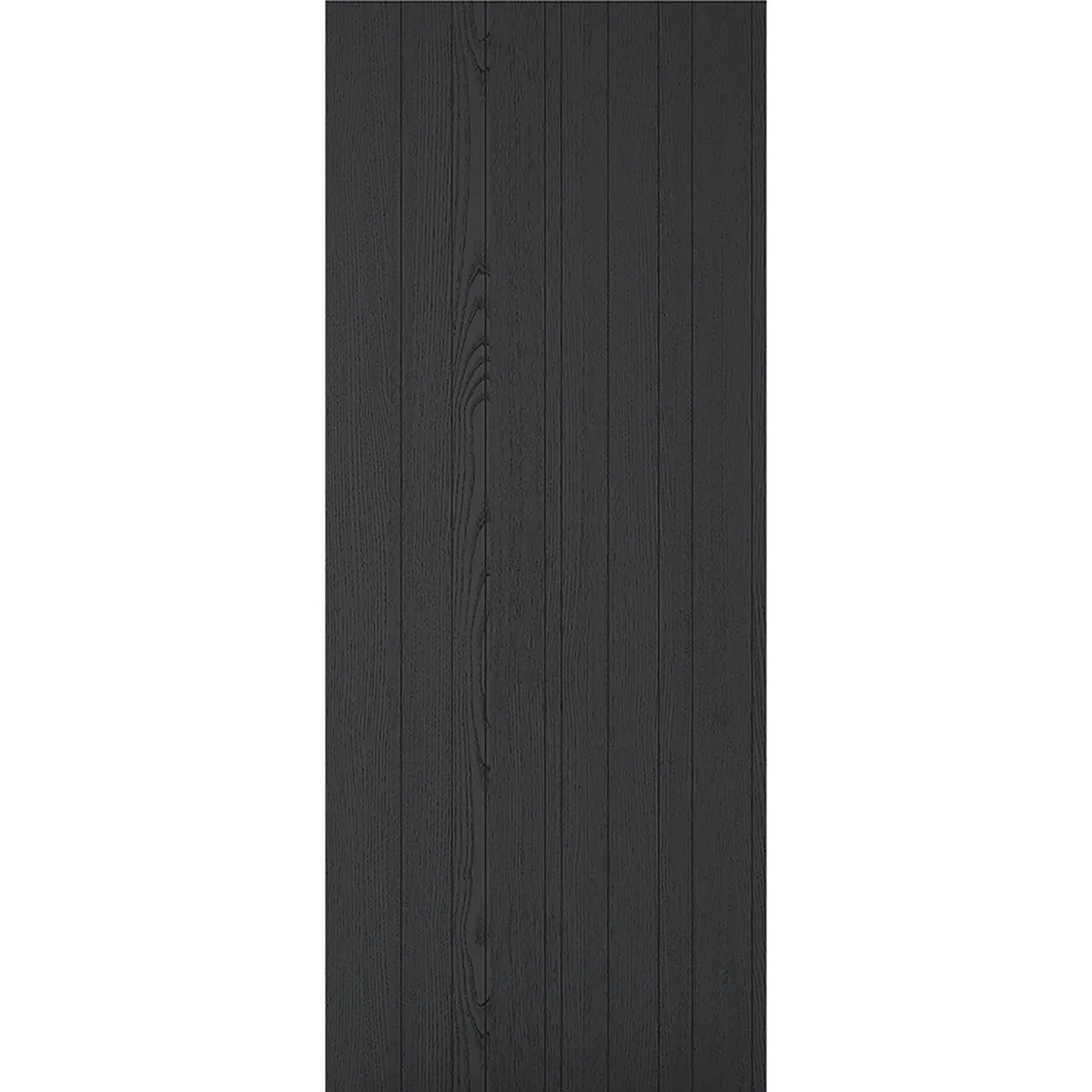 Minimalist Wardrobe Door & Frame Kit - Four Laminate Montreal Black Door - Prefinished