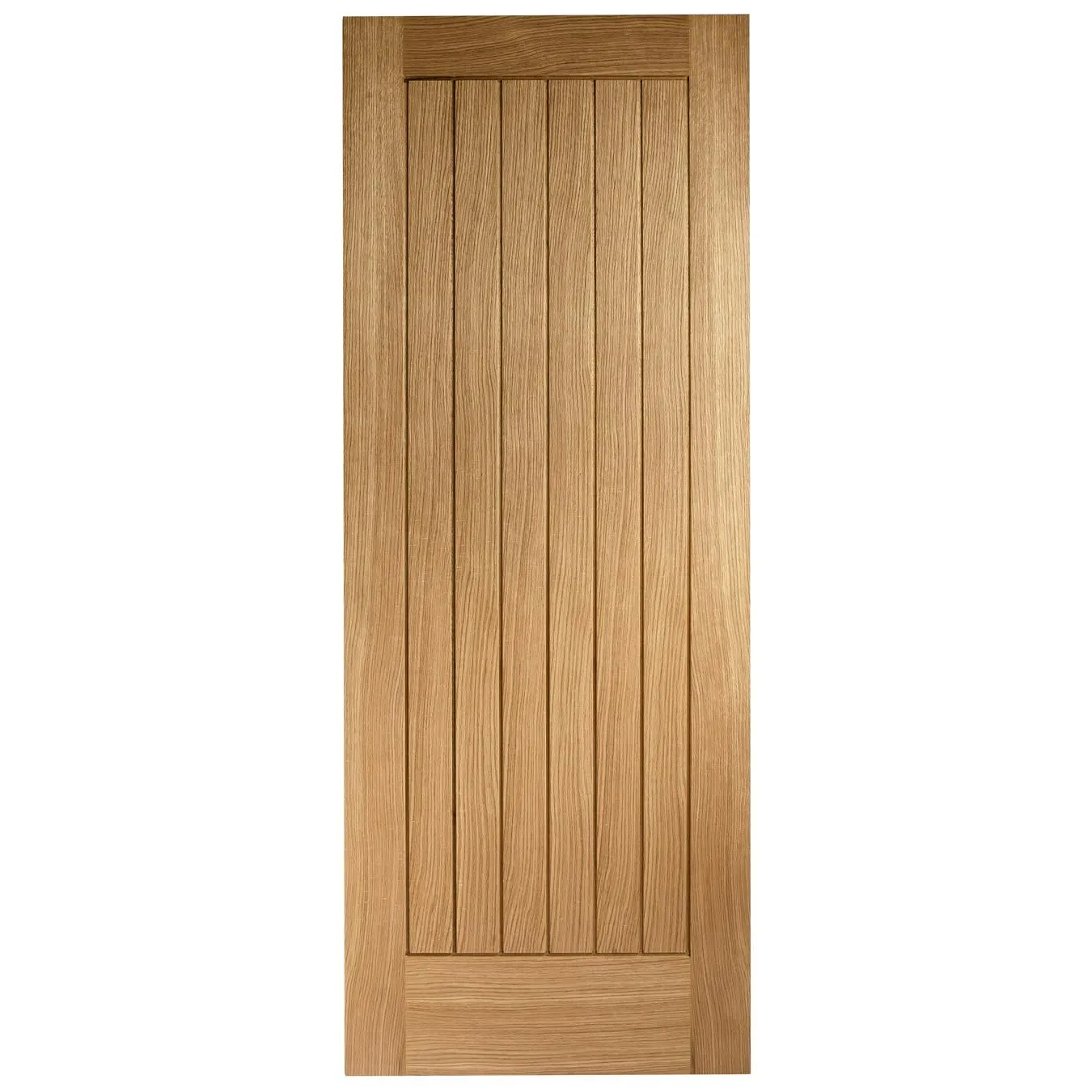 Minimalist Wardrobe Door & Frame Kit - Four Suffolk Essential Oak Door - Unfinished