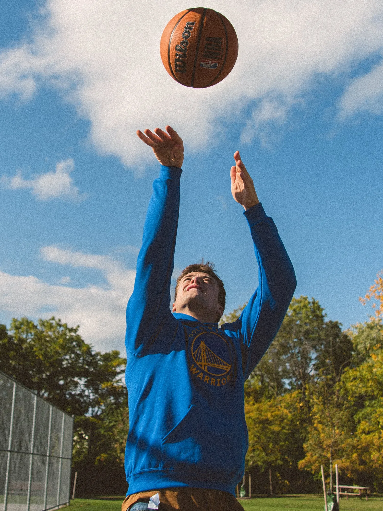 NBA GOLDEN STATE WARRIORS EMBROIDERED HOODIE