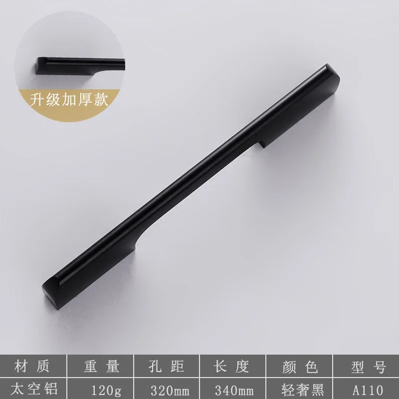 New Chinese Wardrobe Door Handle Modern Minimalist Custom Cabinet Nordic Lengthened Cabinet Door Handle