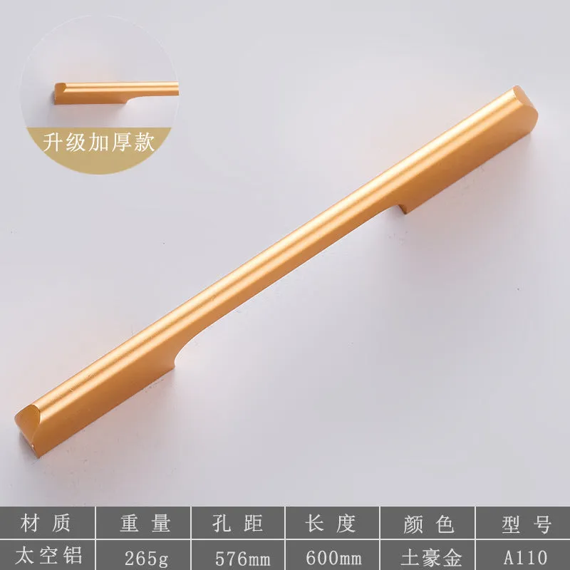 New Chinese Wardrobe Door Handle Modern Minimalist Custom Cabinet Nordic Lengthened Cabinet Door Handle