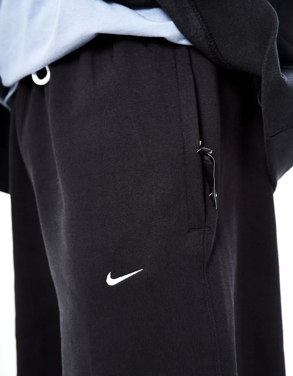 Nike Solo Swoosh Sweatpants (Straight) - Black/White