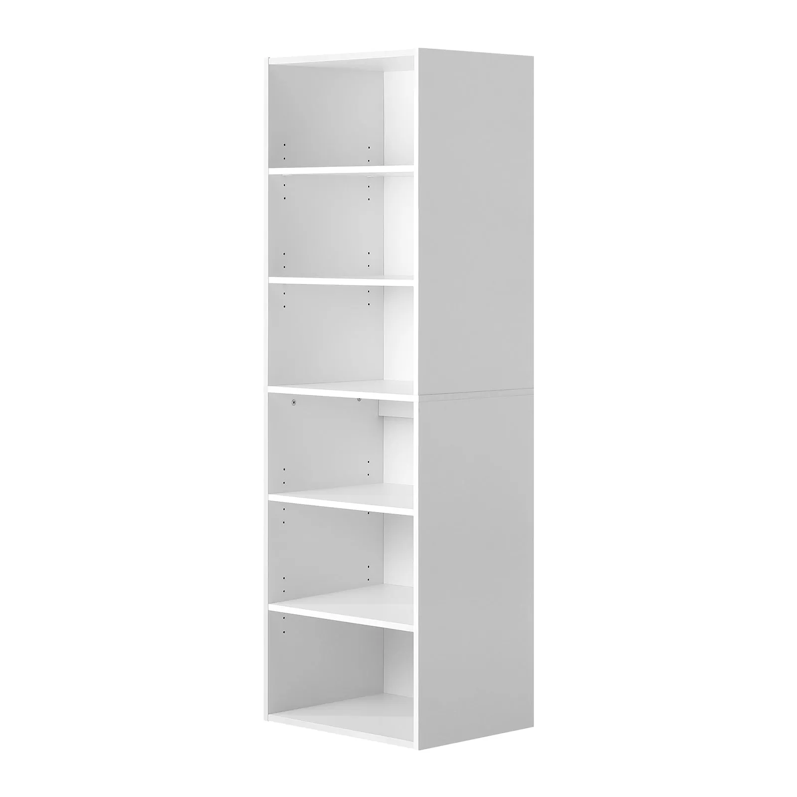 Oikiture Wardrobe Shelf Unit Clothes Storage Cabinet 6 Shelves Organiser Rack