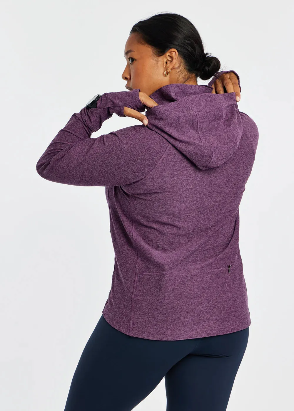 Oiselle | Lux Highline Hoodie | Women's | Dusk