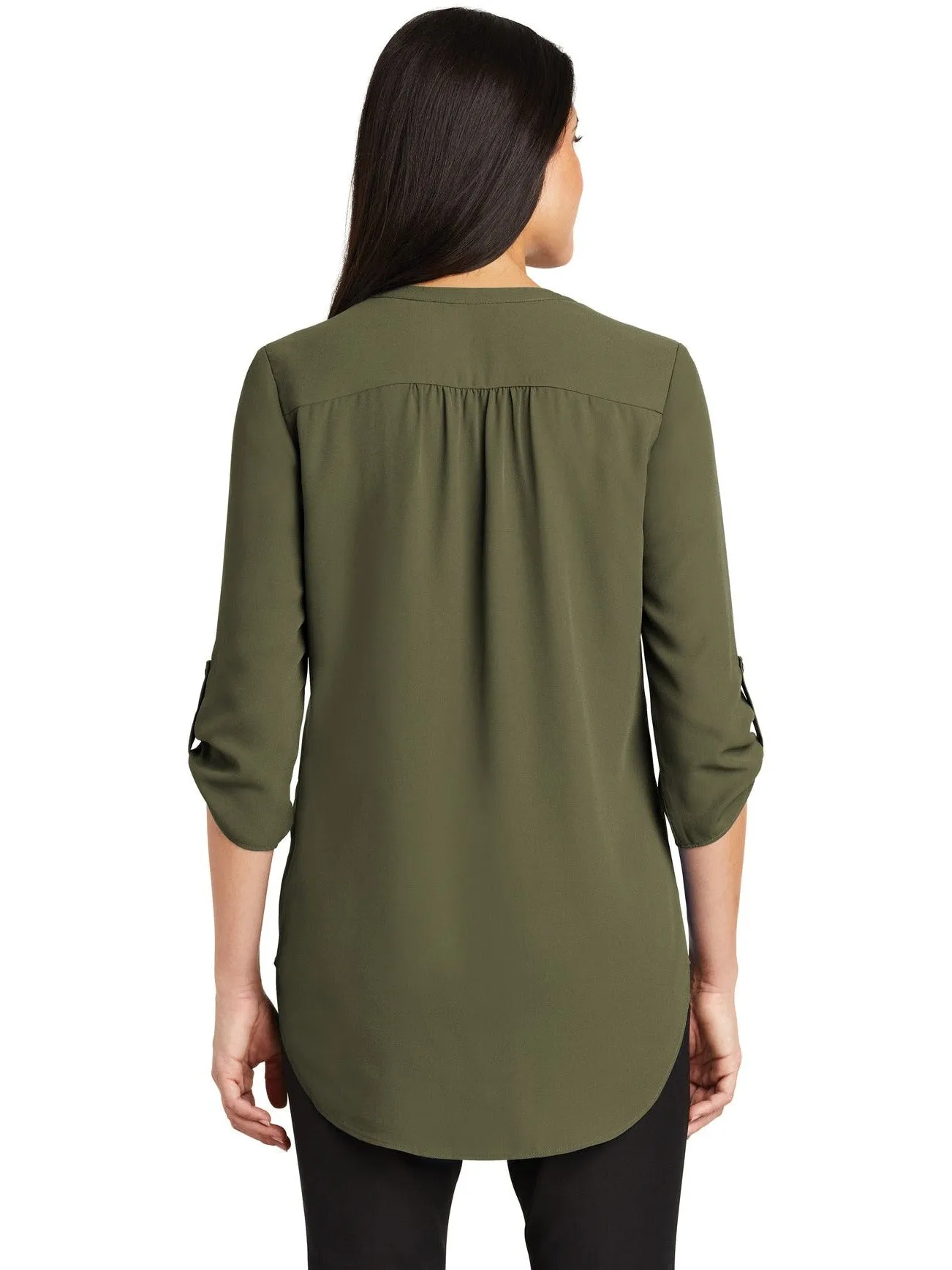 OUTLET-Port Authority Ladies 3/4-Sleeve Tunic Blouse