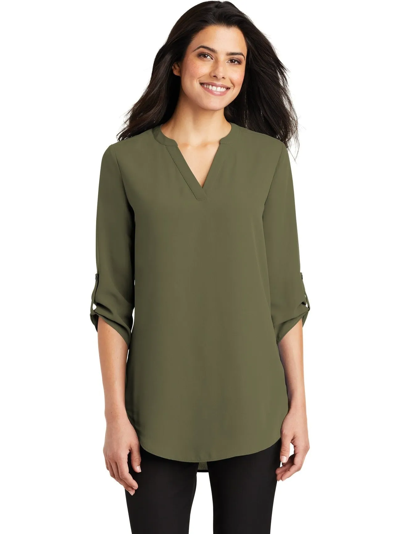 OUTLET-Port Authority Ladies 3/4-Sleeve Tunic Blouse