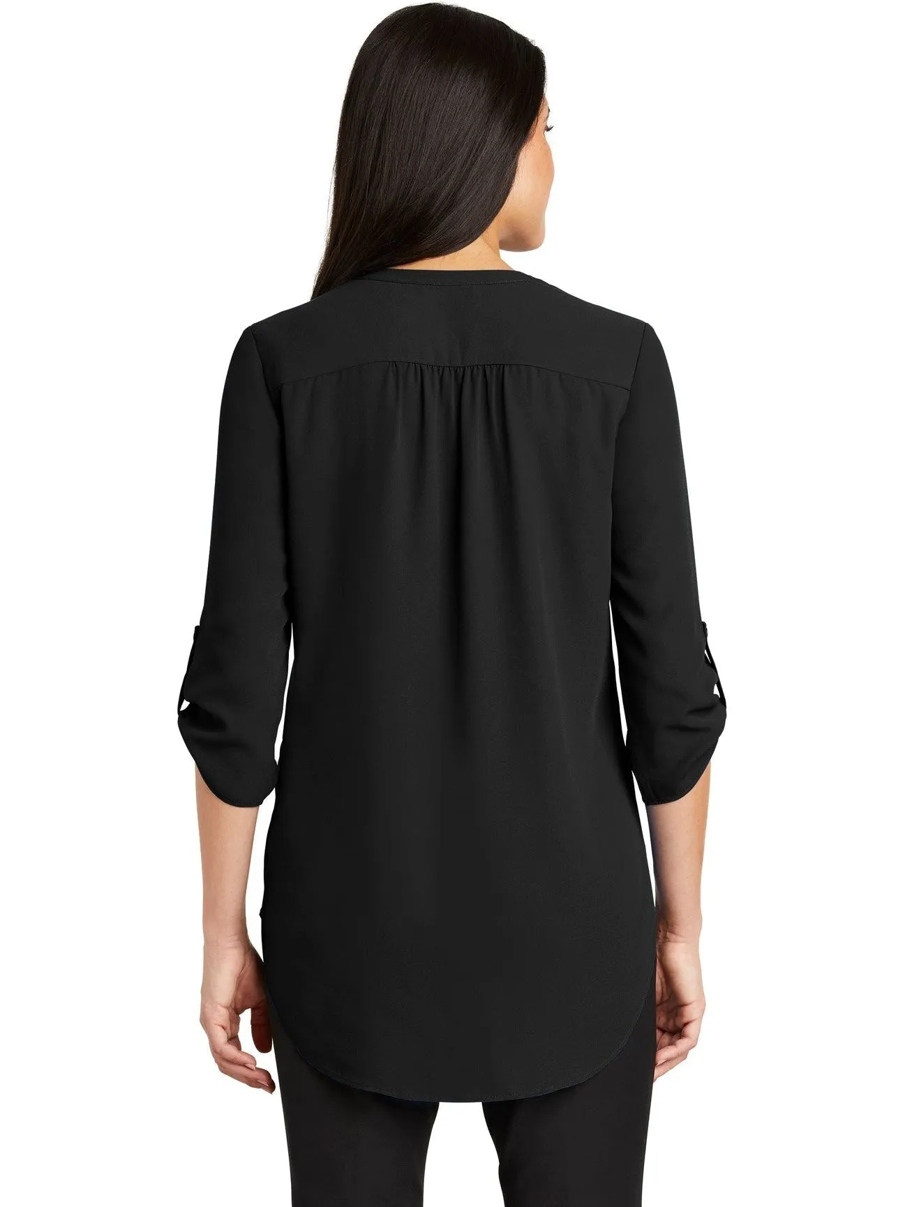 OUTLET-Port Authority Ladies 3/4-Sleeve Tunic Blouse