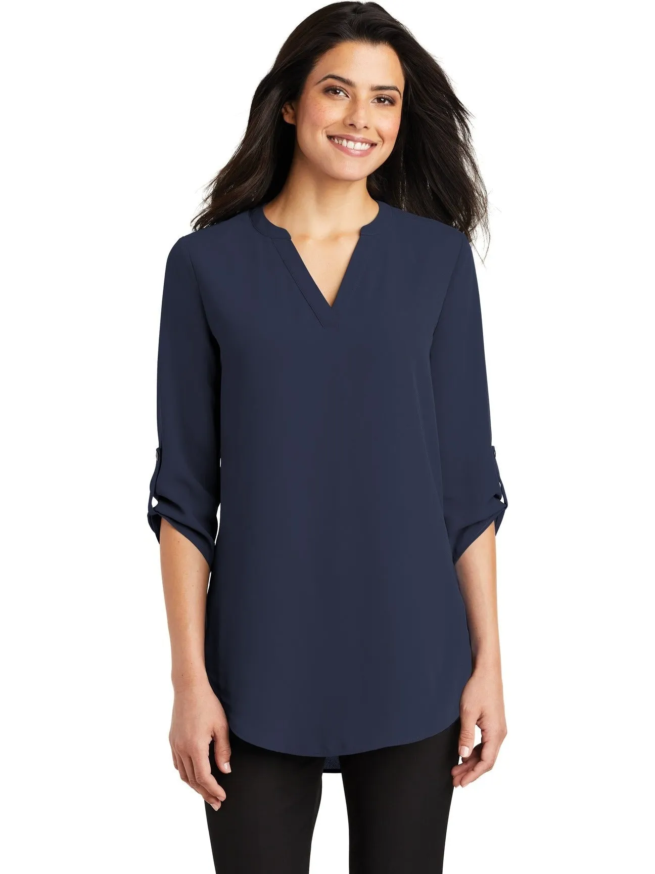 OUTLET-Port Authority Ladies 3/4-Sleeve Tunic Blouse