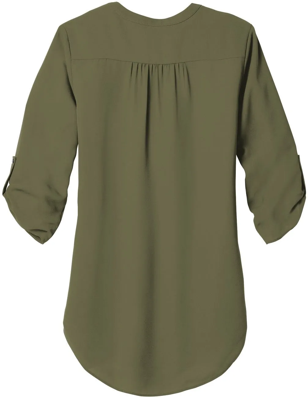 OUTLET-Port Authority Ladies 3/4-Sleeve Tunic Blouse