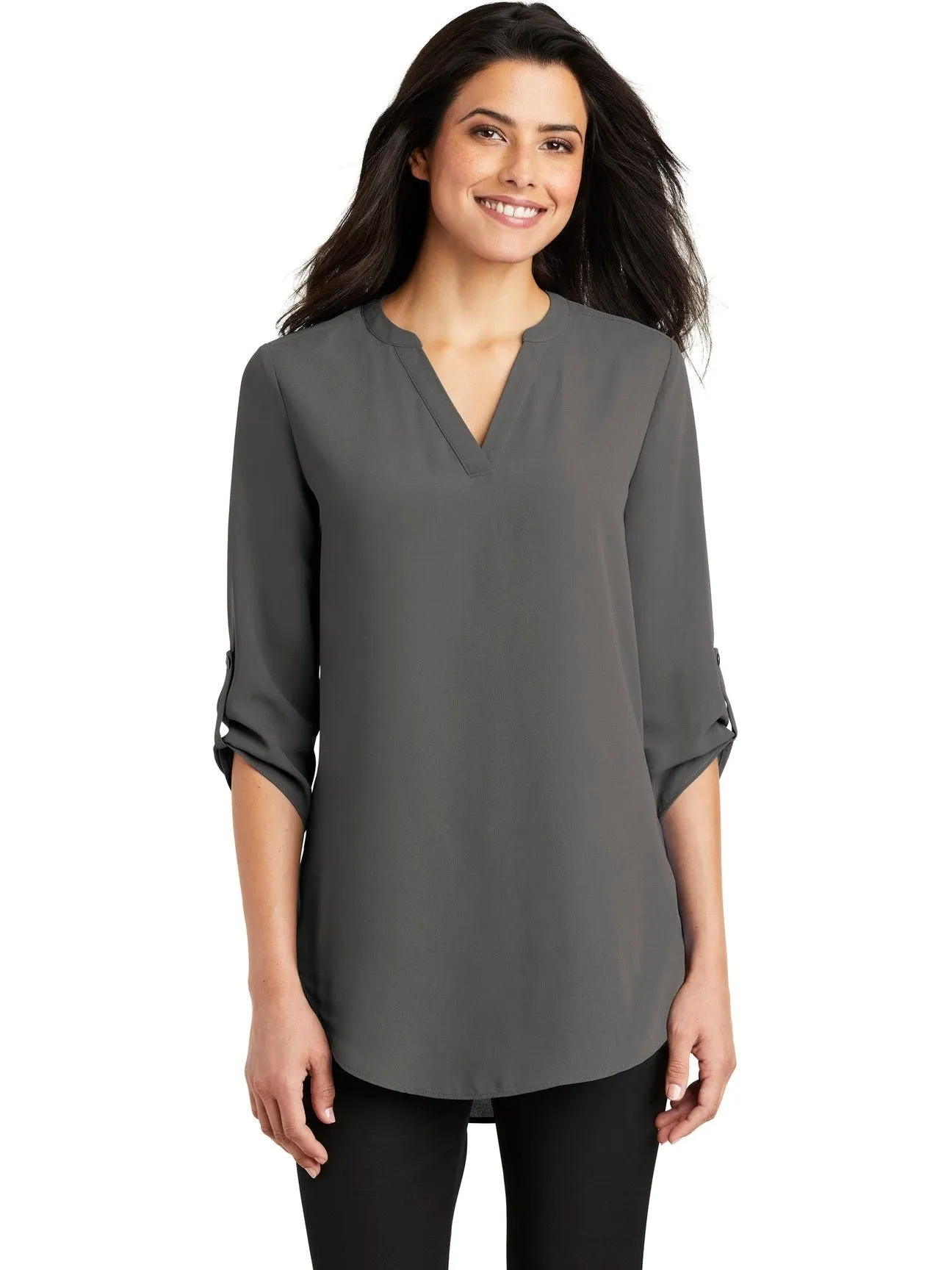 OUTLET-Port Authority Ladies 3/4-Sleeve Tunic Blouse