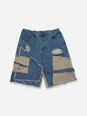 PATCHWORK JORTS