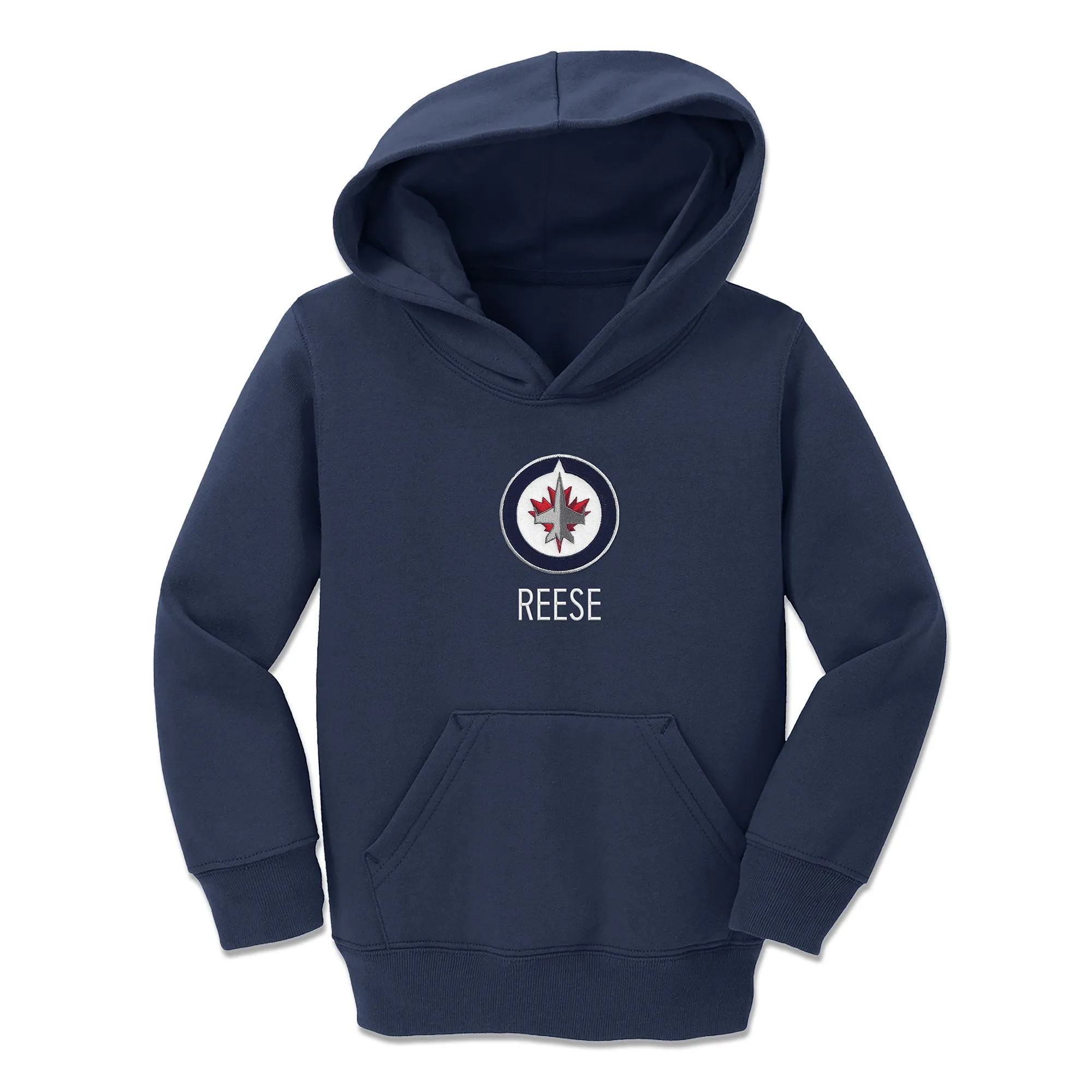 Personalized Winnipeg Jets Toddler Pullover Hooded Sweatshirt