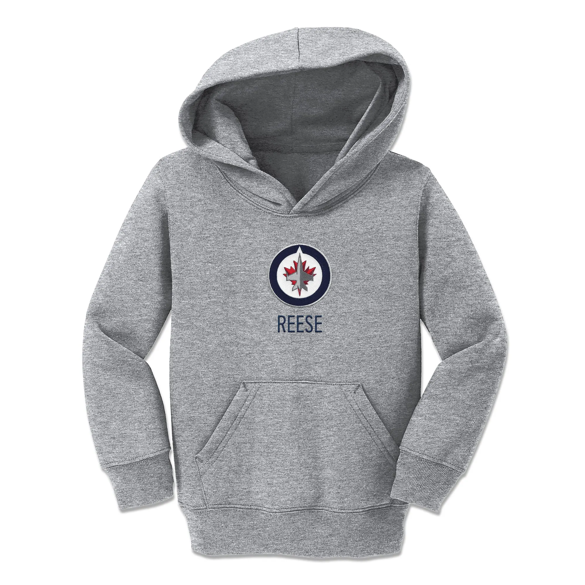 Personalized Winnipeg Jets Toddler Pullover Hooded Sweatshirt