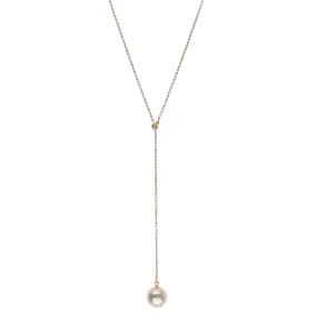 Petite Single-Pearl Lariat