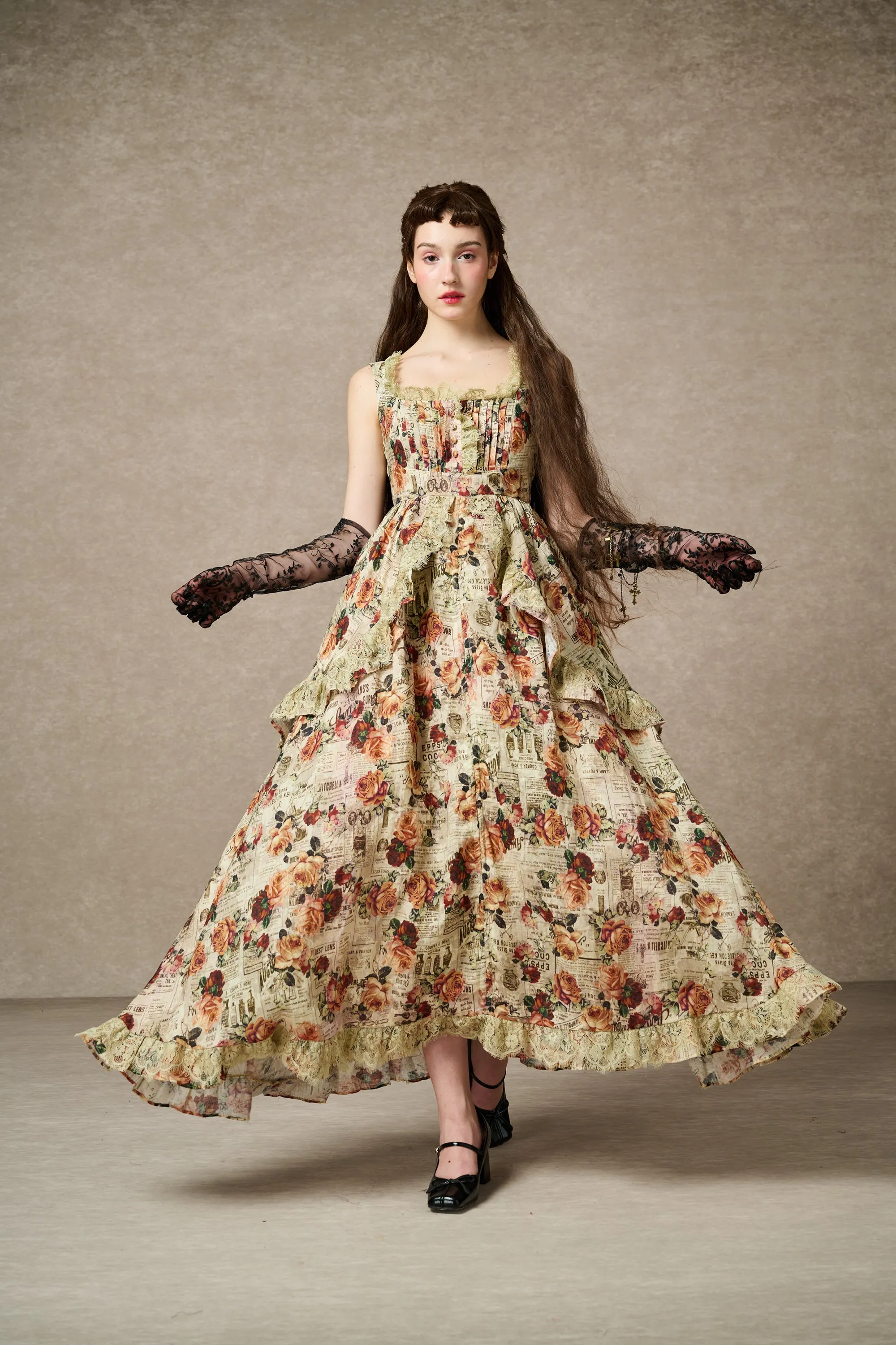 Phoebe 17 | Fairy Linen Sleeveless Dress Gown