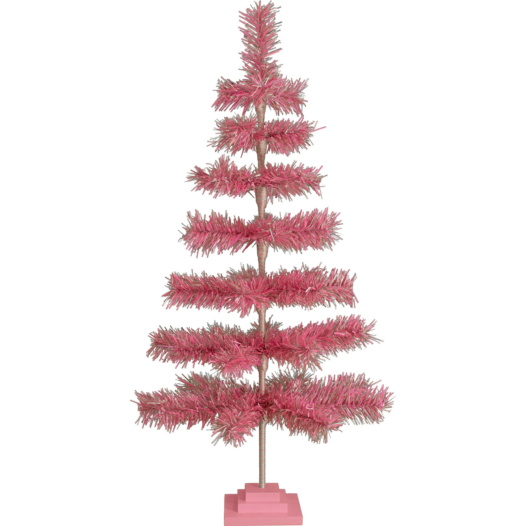 Pink & Silver Firework Christmas Tree