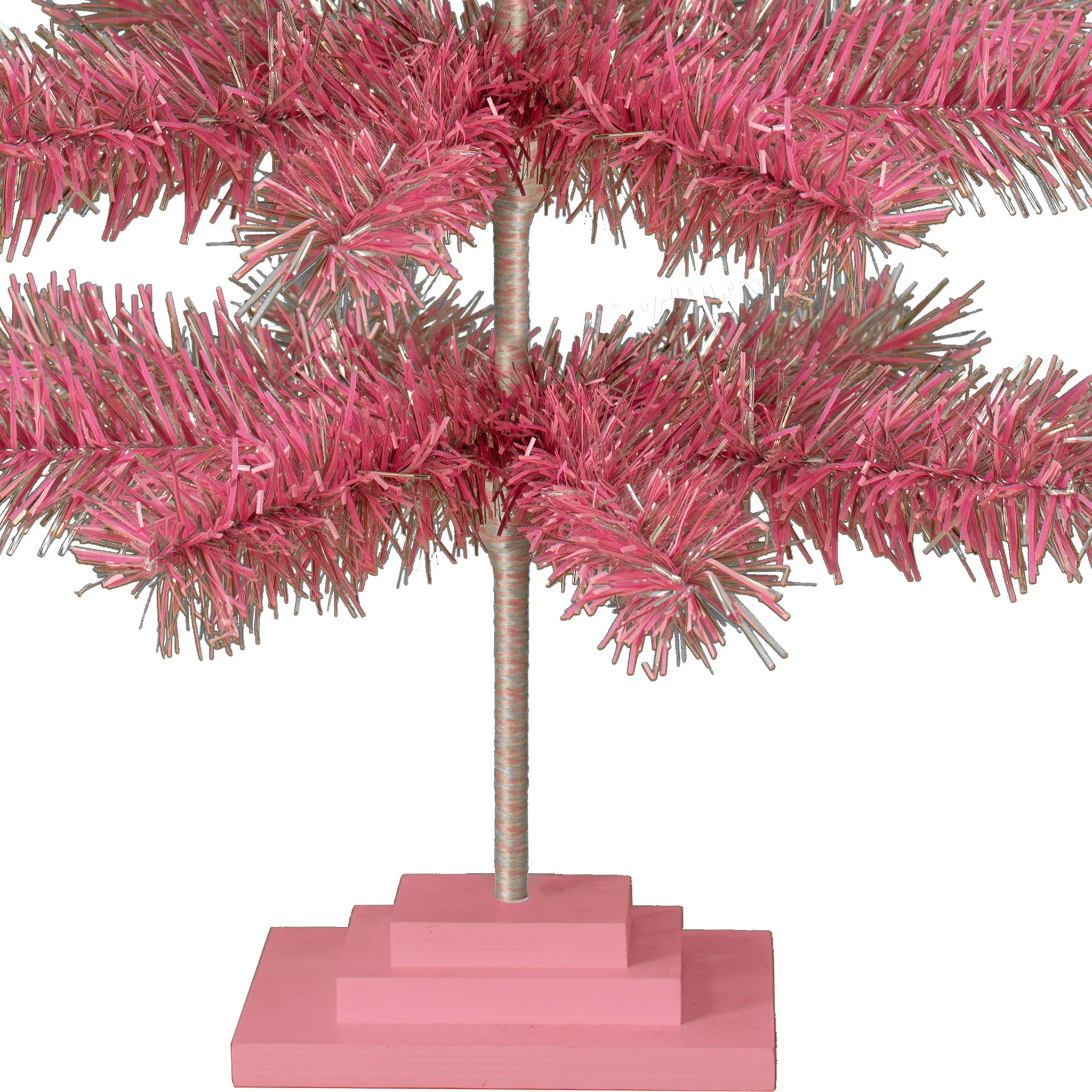 Pink & Silver Firework Christmas Tree