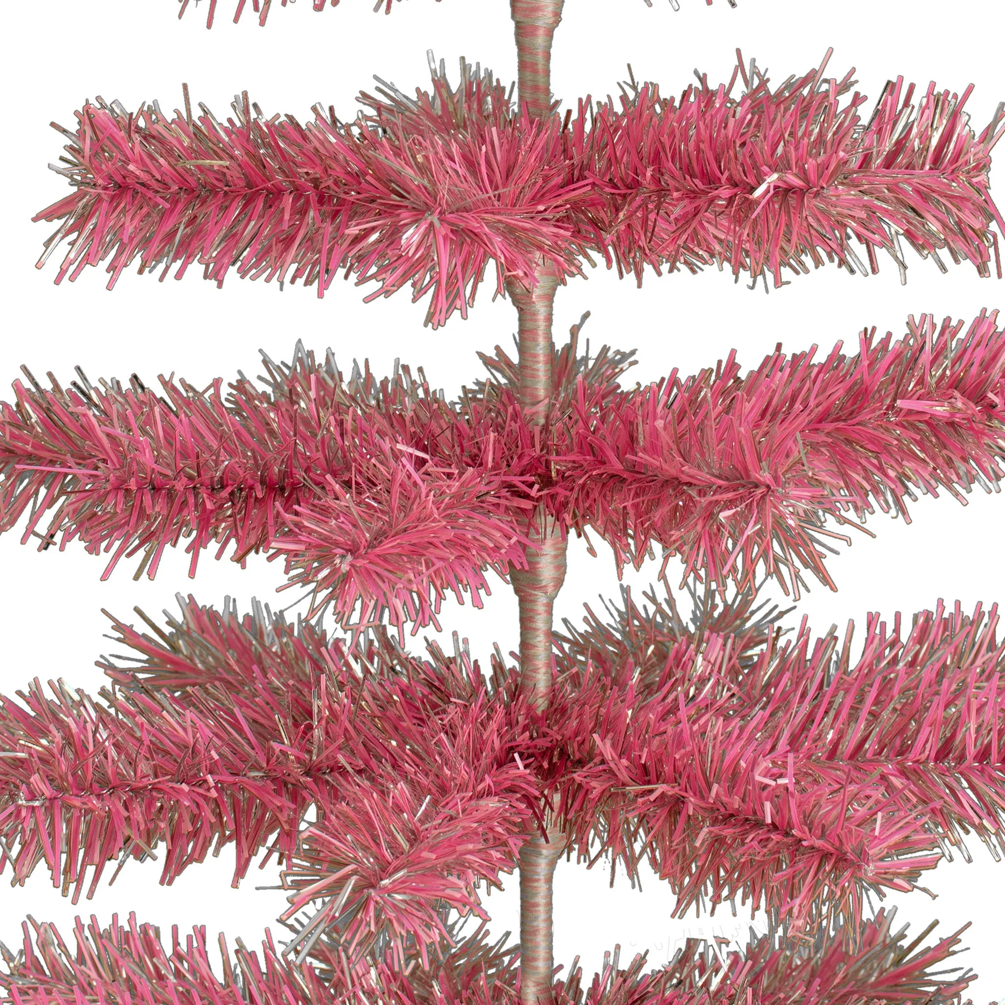 Pink & Silver Firework Christmas Tree