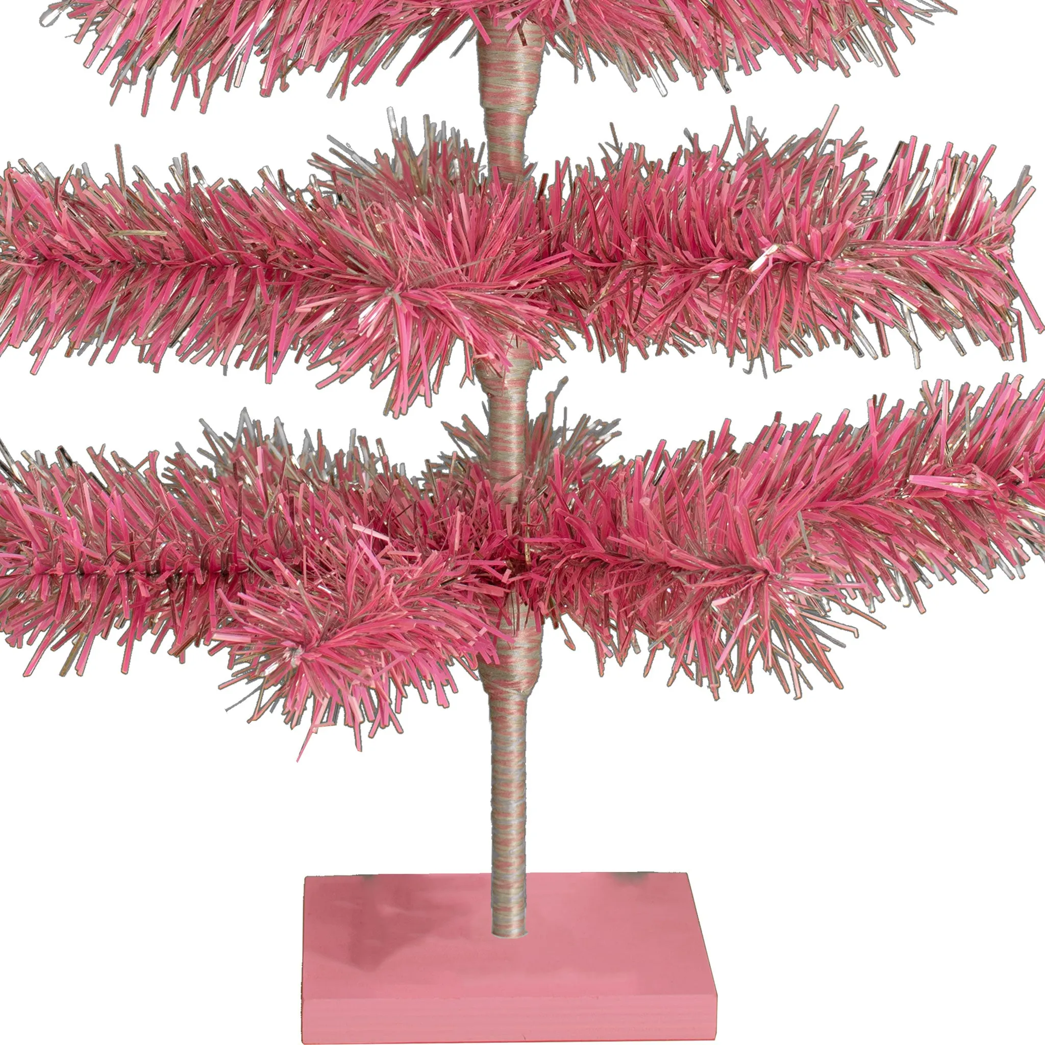 Pink & Silver Firework Christmas Tree