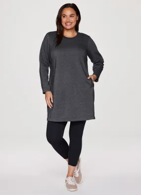 Plus Prime Fleece Crewneck Dress