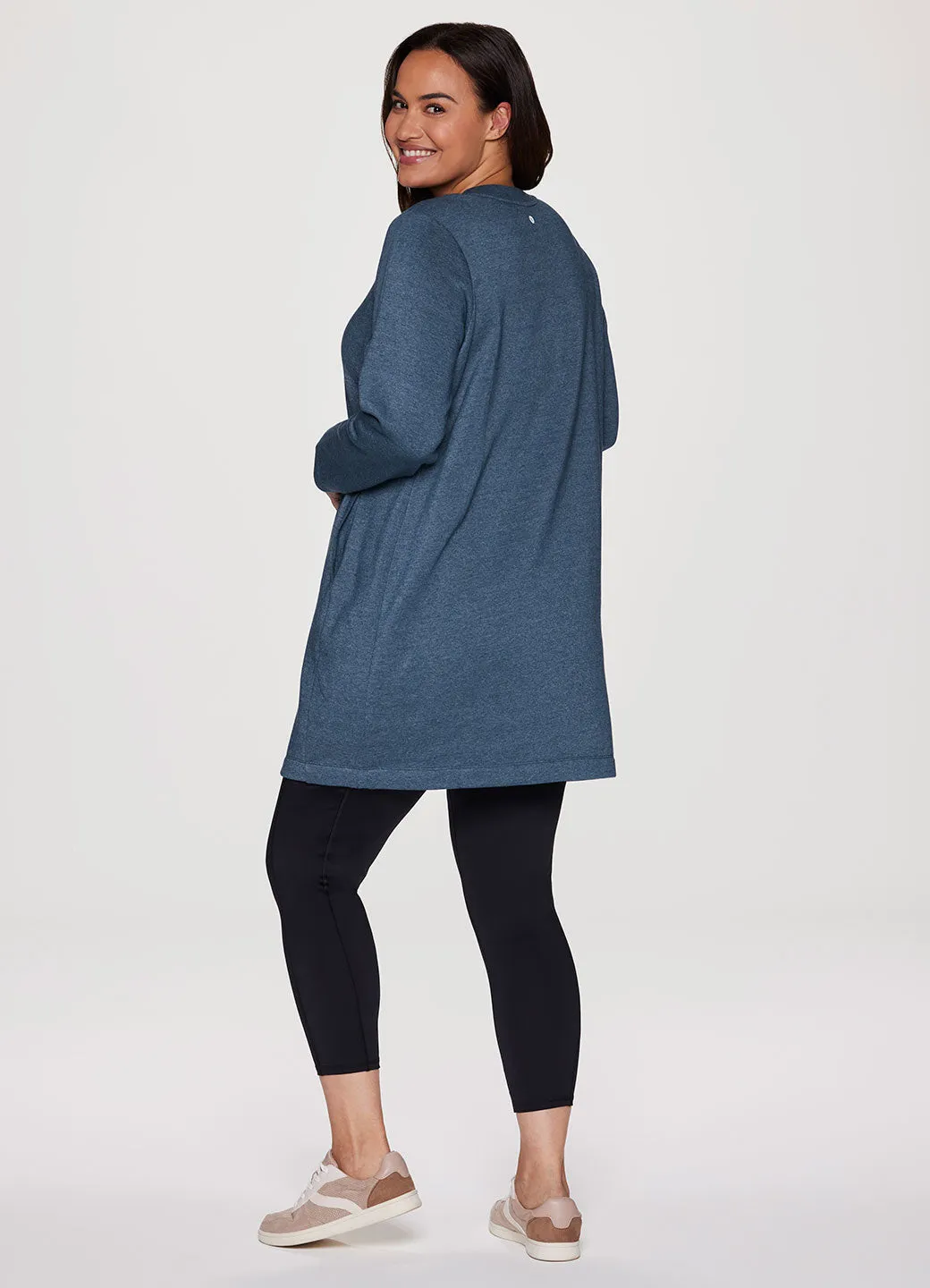 Plus Prime Fleece Crewneck Dress