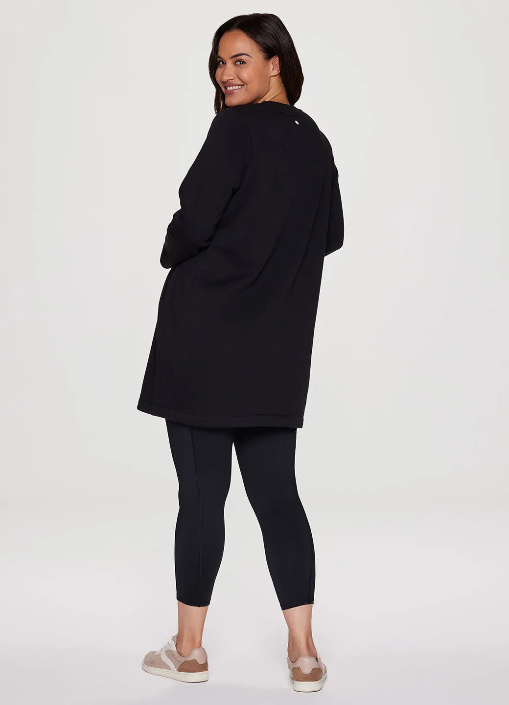 Plus Prime Fleece Crewneck Dress