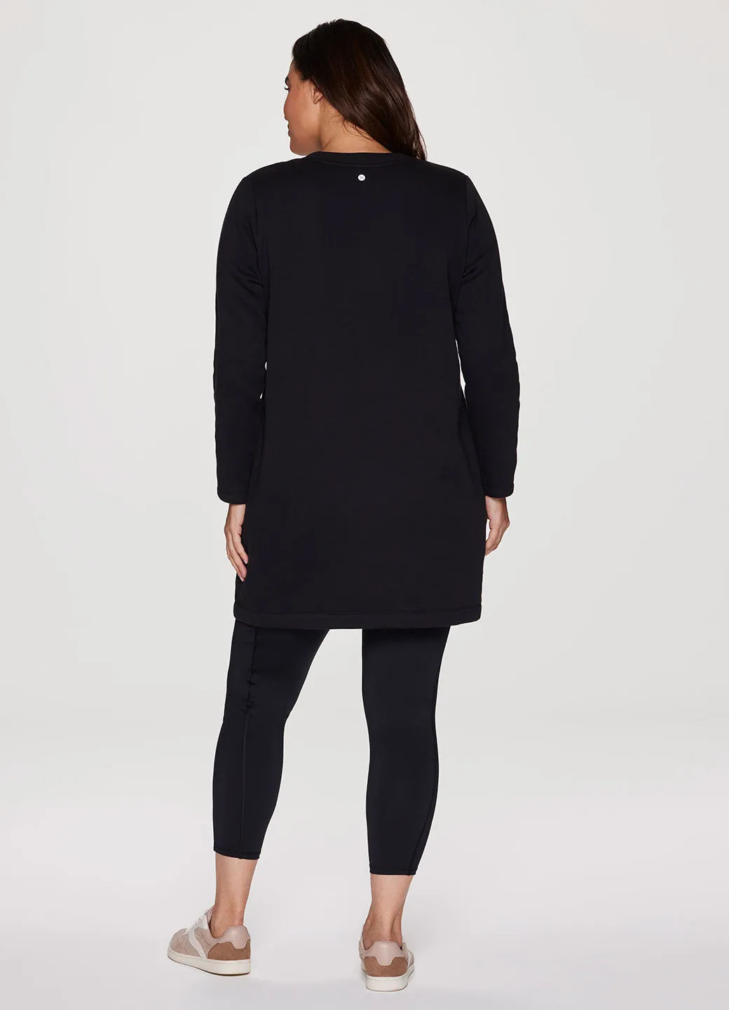 Plus Prime Fleece Crewneck Dress