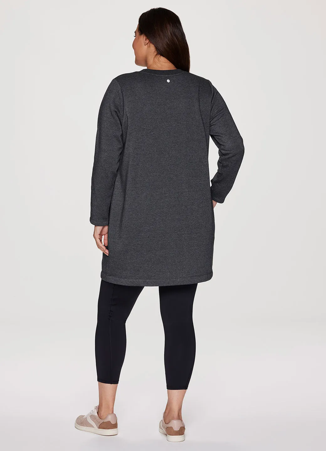 Plus Prime Fleece Crewneck Dress