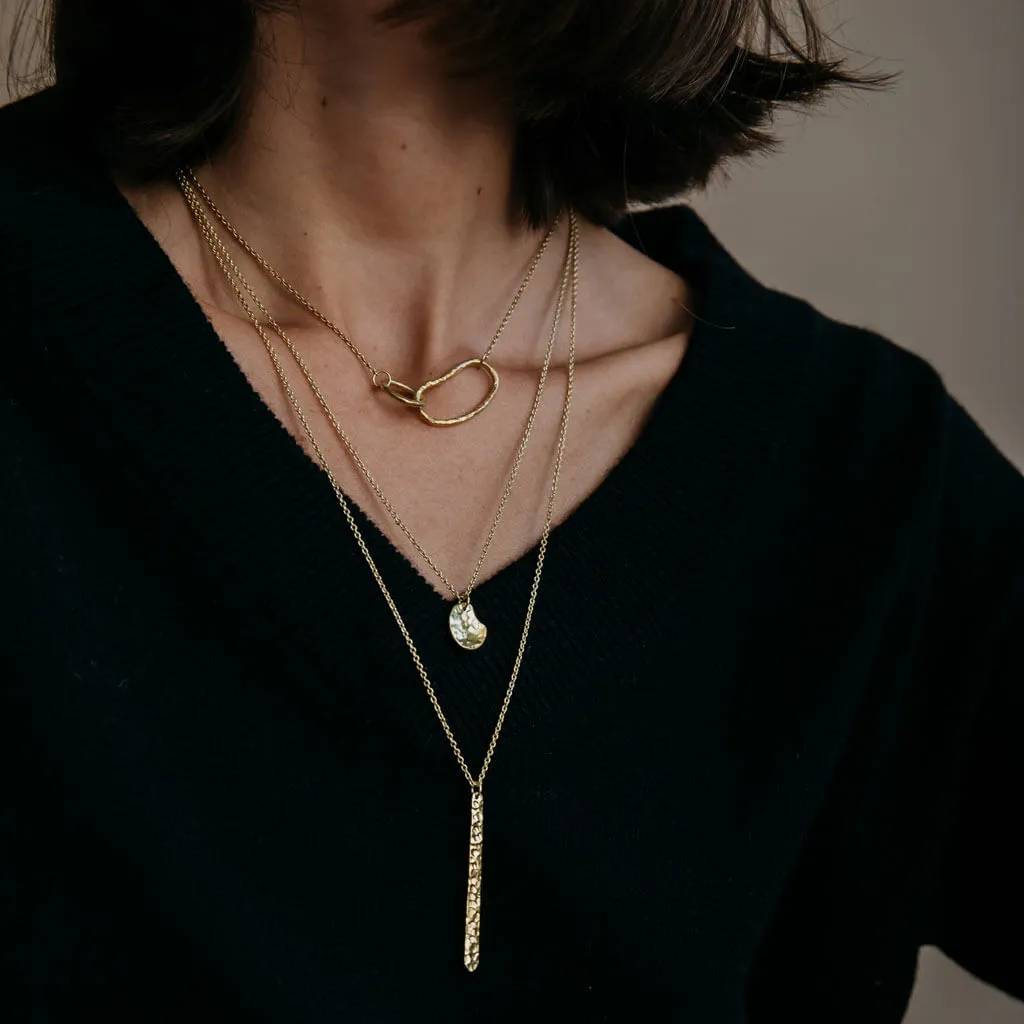 Pool Minimal Necklace - Brass