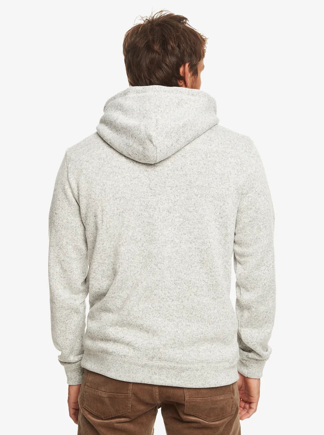 Quiksilver Keller Hooded Sweatshirt-Light Grey Heather