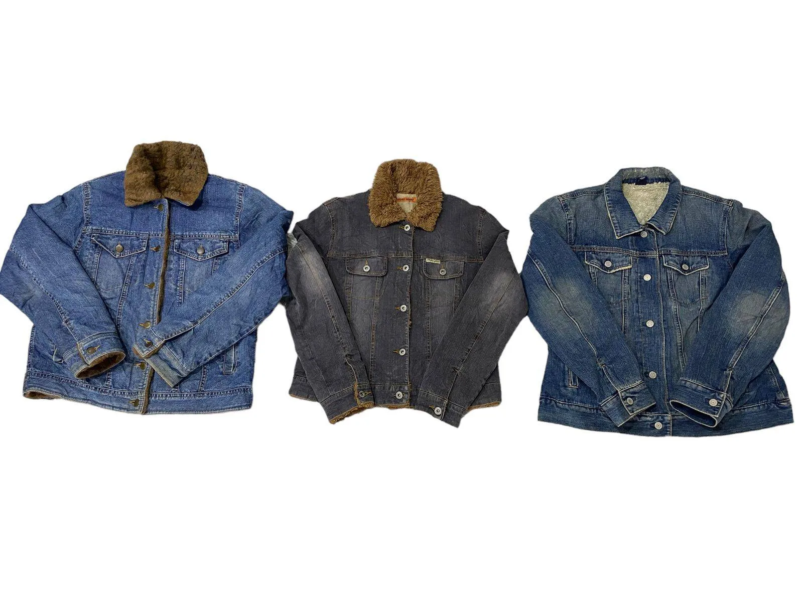 "Y2k 2024" - European Bale Denim Fur Jackets Mixed - 09 Pcs